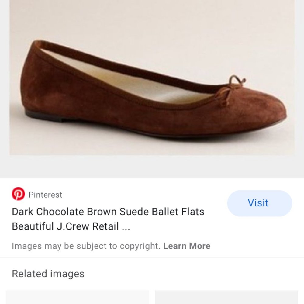 J Crew Suede Bow Ballet Flat 10 made in Italy